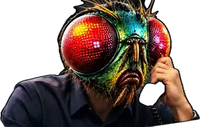 the fly taking another call from a bank that wants him to close the short